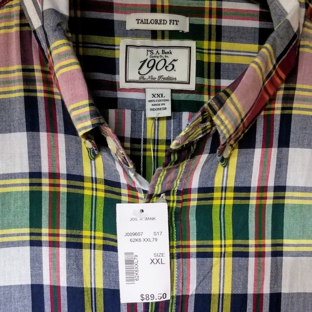 Jos. A. Bank Short Sleeve Shirt XXL